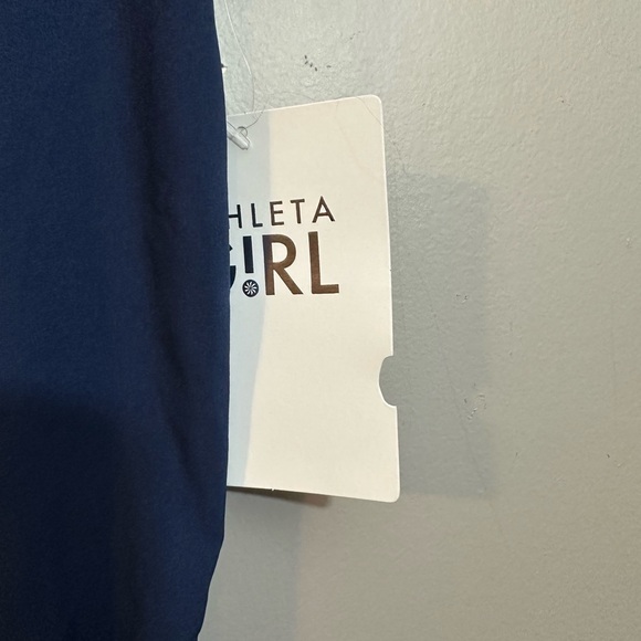 NWT Athleta Girl Vacay All Day Romper Navy Blue Size XL - Picture 3 of 13